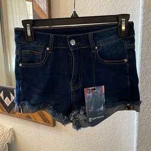 Born Primitive Flex Shorts Dark Wash